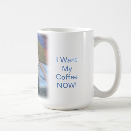 Rattie, ik wil NU mijn koffie! Koffiemok (Rechts)