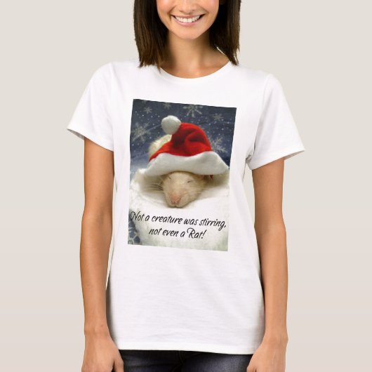 Rattie kerstdromen t-shirt (Voorkant)