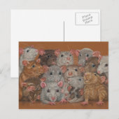 Rattie Reunion III briefkaart bende ratten (Voorkant / Achterkant)