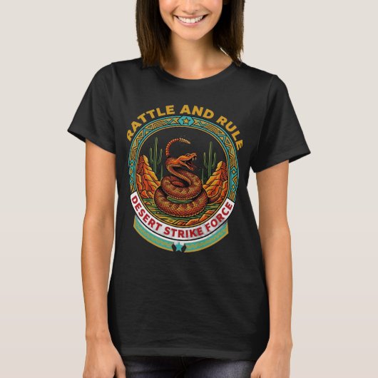 Rattle And Rule Desert Strike Force T-shirt (Voorkant)