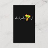 Rattle Heartbeat Percussion Instrument Rattle Play Visitekaartje (Voorkant)