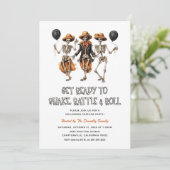 Rattle & Roll Halloween-feest Kaart (Staand voorkant)