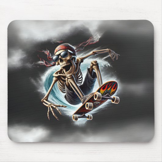 Rattle & Roll Skateboard Mousepad Muismat (Voorkant)
