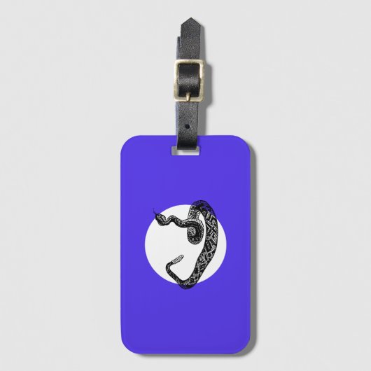 Rattle snake bagagelabel (Voorkant (verticaal))