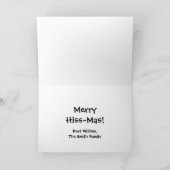 Rattle Snake Cactus Christmas Tree Wenskaart Feestdagen Kaart (Binnen)