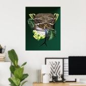Rattle Snake Face Poster (Thuiskantoor)