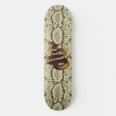 Rattle Snake op Faux Snakeskin Reptiel Persoonlijk Skateboard (Voorkant)