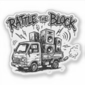 Rattle The Block Sticker (Voorkant)