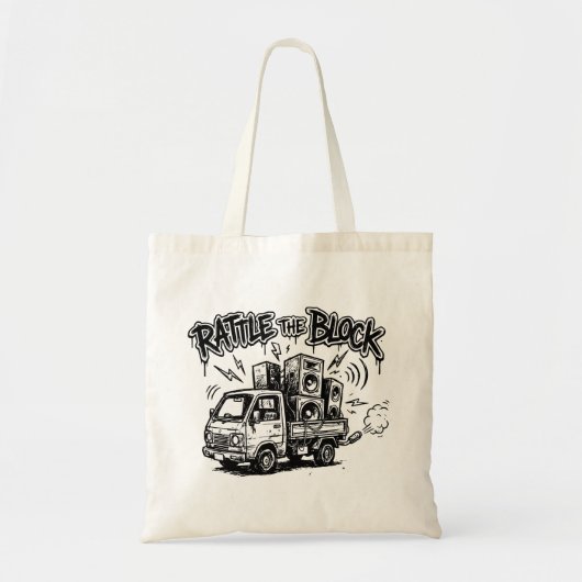Rattle The Block Tote Bag (Voorkant)