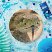 Rattlesnake Closeup Foto Papieren Bordje (Feest)