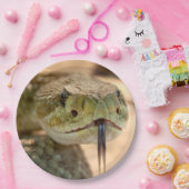 Rattlesnake Closeup Foto Papieren Bordje (Feest)