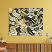 Rattlesnake Coil hout Canvas Afdruk (Insitu (Woonkamer))