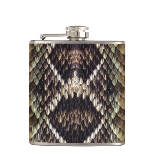 Rattlesnake Flask Heupfles (Voorkant)