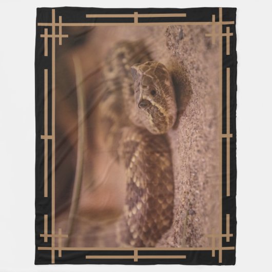 Rattlesnake Fleece Deken (Voorkant)