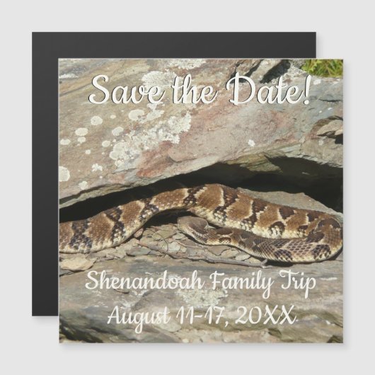 Rattlesnake in het Nationaal Park Shenandoah (Voorkant / Achterkant)