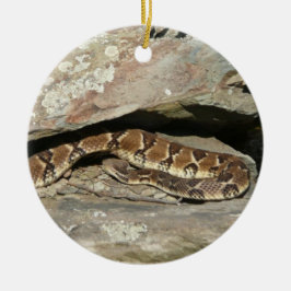 Rattlesnake in het Nationaal Park Shenandoah Keramisch Ornament