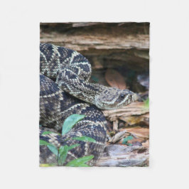 Rattlesnake In The Wild Fleece Deken