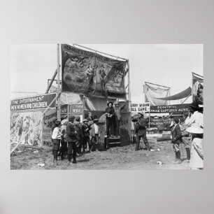 Rattlesnake Joe Sideshow, jaren 20 Poster