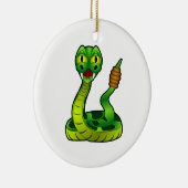 Rattlesnake Keramisch Ornament (Rechts)