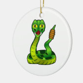 Rattlesnake Keramisch Ornament (Links)