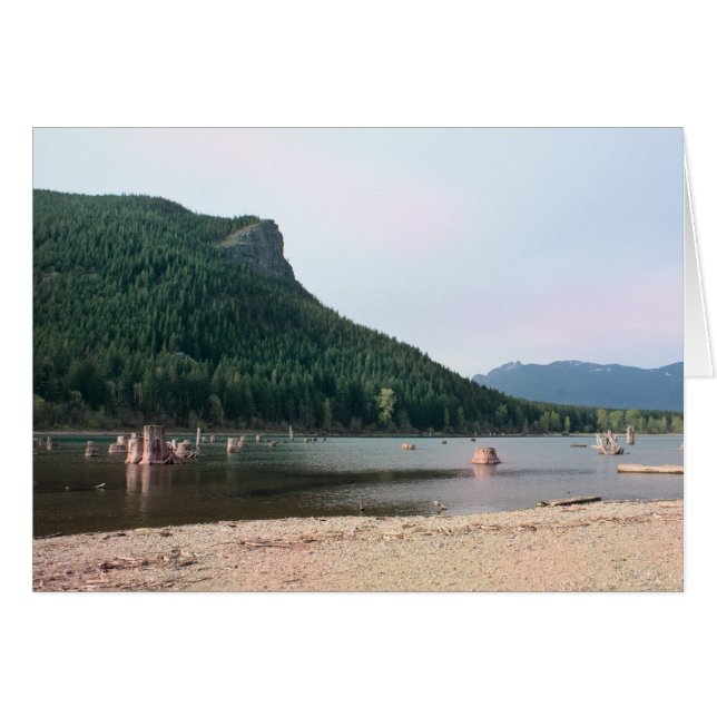 Rattlesnake Lake, Washington Blank Card (Voorkant Horizontaal)