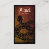 Rattlesnake Macabre Visitekaartje (Voorkant)