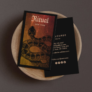 Rattlesnake Macabre Visitekaartje