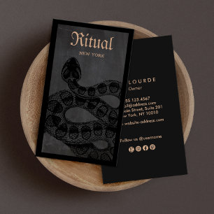 Rattlesnake Macabre Visitekaartje