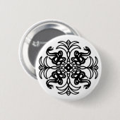Rattlesnake Mandala Ronde Button 5,7 Cm (Voorkant /achterkant)