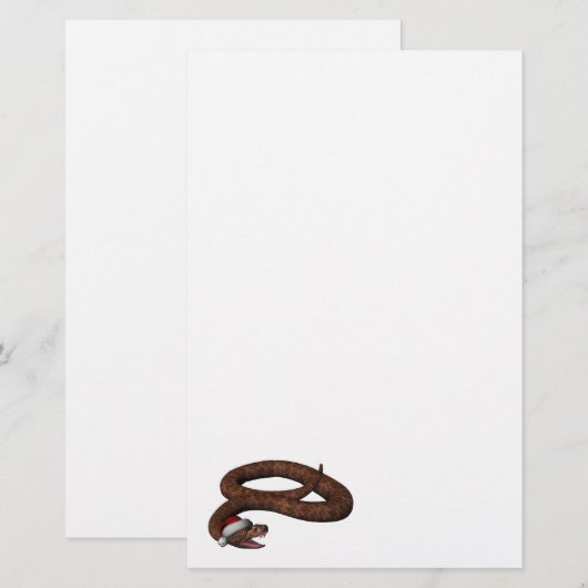 Rattlesnake met Santa Hat (Voorkant / Achterkant)