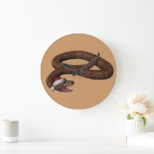 Rattlesnake met Santa Hat Grote Klok (Huis)