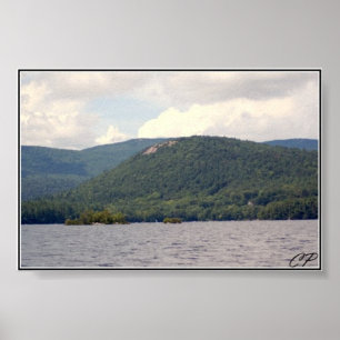 Rattlesnake Mountain en Squam Lake Photography Poster