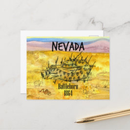 Rattlesnake Nevada Battleborn 1864 Desert Hills Briefkaart