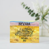 Rattlesnake Nevada Battleborn 1864 Desert Hills Briefkaart (Staand voorkant)