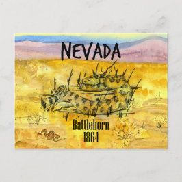 Rattlesnake Nevada Battleborn 1864 Desert Hills Briefkaart