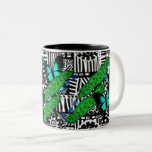 Rattlesnake Plant & Butterflies mok (Voorkant rechts)