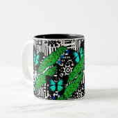 Rattlesnake Plant & Butterflies mok (Voorkant links)