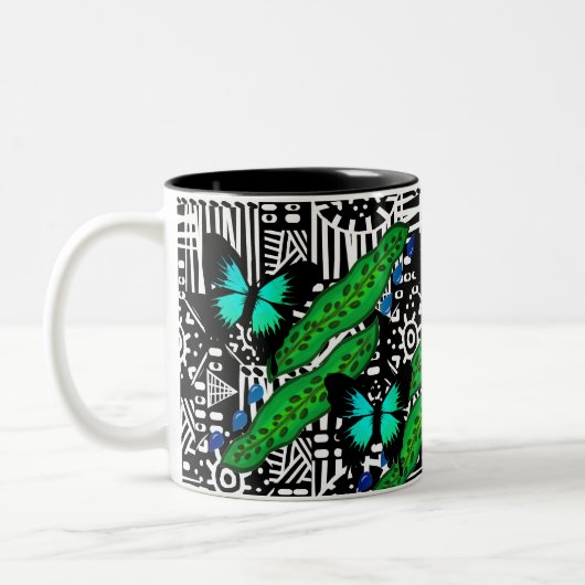 Rattlesnake Plant & Butterflies mok (Links)