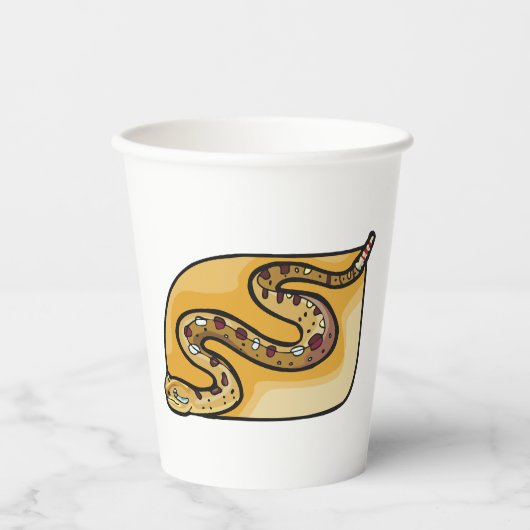 Rattlesnake Reptile Papieren Bekers (Voorkant)