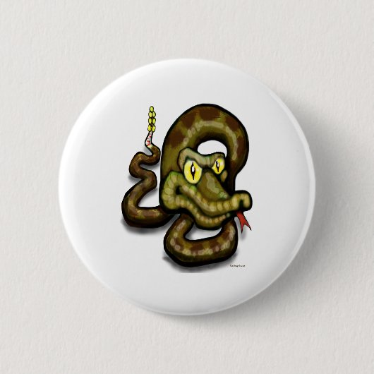 Rattlesnake Ronde Button 5,7 Cm (Voorkant)