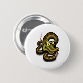 Rattlesnake Ronde Button 5,7 Cm (Voorkant /achterkant)