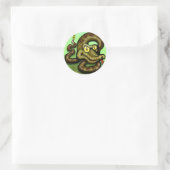 Rattlesnake Ronde Sticker (Tas)