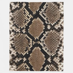 RATTLESNAKE SKIN FLEECE BLANKET DEKEN