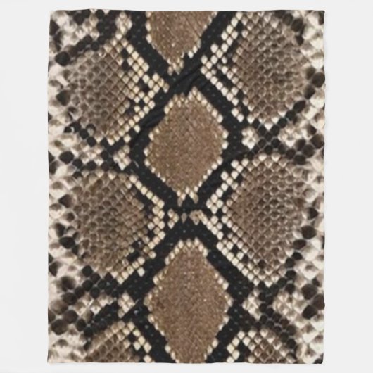 RATTLESNAKE SKIN FLEECE BLANKET DEKEN (Voorkant)