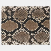 RATTLESNAKE SKIN FLEECE BLANKET DEKEN (Voorkant (Horizontaal))