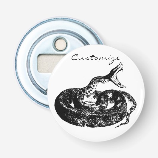Rattlesnake Thunder_Cove Button Flesopener (Voorkant)