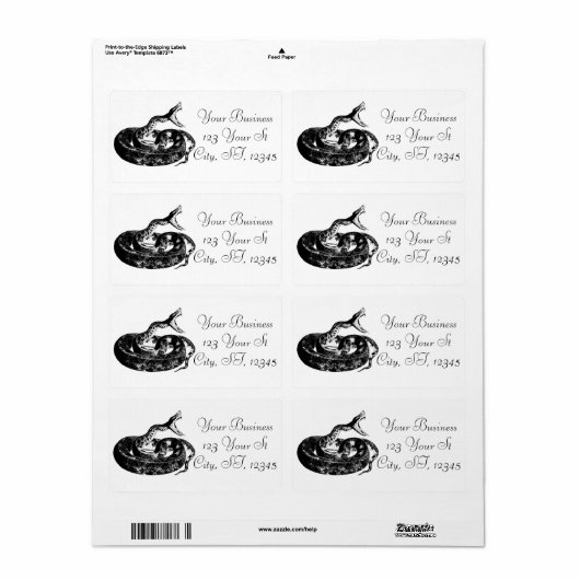 Rattlesnake Thunder_Cove Etiket (Full Sheet)