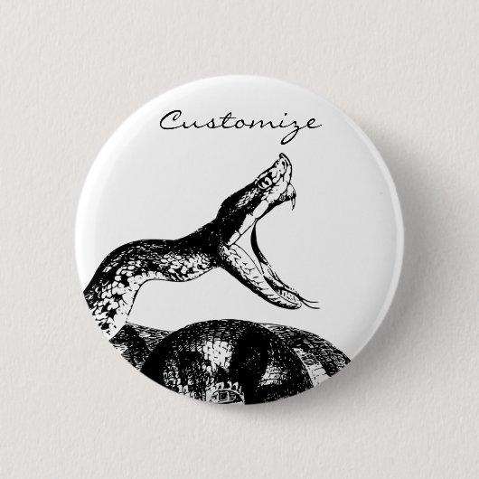 Rattlesnake Thunder_Cove Ronde Button 5,7 Cm (Voorkant)