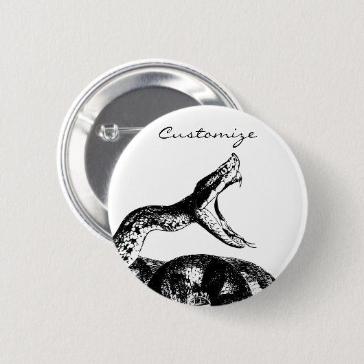 Rattlesnake Thunder_Cove Ronde Button 5,7 Cm (Voorkant /achterkant)