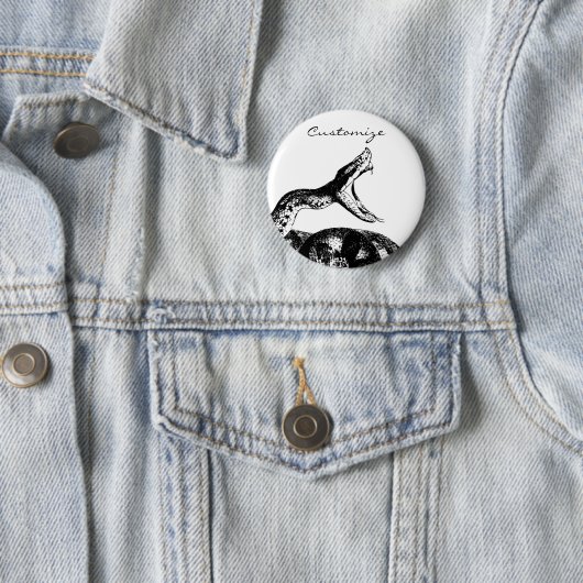 Rattlesnake Thunder_Cove Ronde Button 5,7 Cm (In situ)